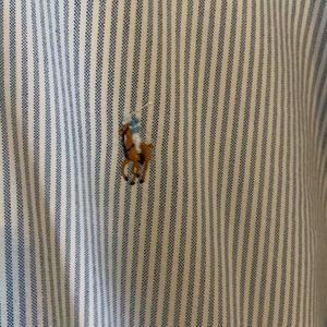 Ralp Lauren button down xxl blue and white strip